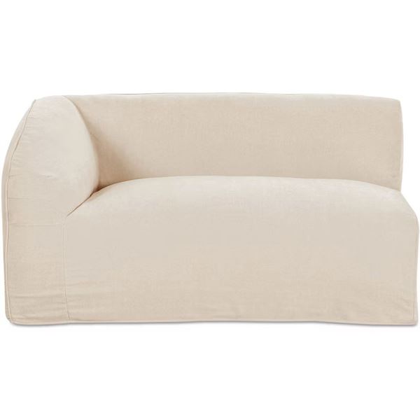 Moe's Isla Left Arm Facing Corner Chair Beige (1-Piece), RV: $2649 - SMP-OA-1078-34 - 59.8" W X 41.7