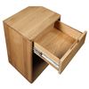 Image 2 : Moe's Osamu Oak Nightstand, Natural, RV: $689 - BC-1104-24 - 17.0" W x 15.0" D x 24.0" H  (Oops - re
