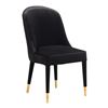 Image 1 : Moe's Liberty Dining Chair Black (1-Piece), RV: $700 - ME-1051-02-1 - 20" W x 24" D x 36.5" H (Oops 