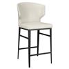 Image 1 : Moe's Delaney Counter Stool, Beige, RV: $649 - EJ-1022-34 - 20.5" W x 21.7" D x 39.4" H  (Oops - ref