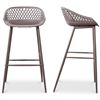 Image 1 : Moe's Piazza Outdoor Barstool Set of Two, Grey, RV: $329 - QX-1004-15 - 19.29" W x 19.68" D x 37.2"