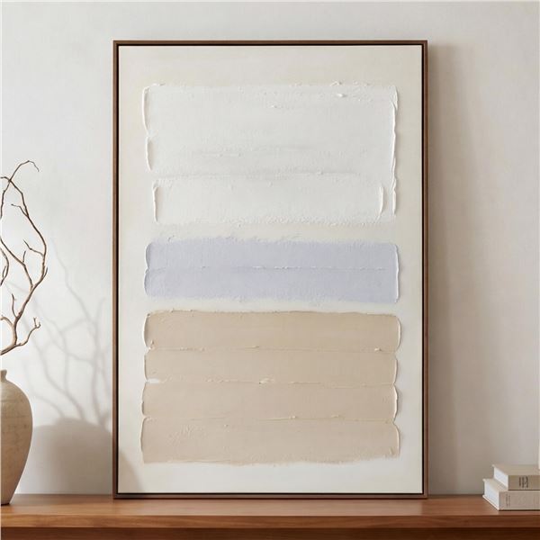 Moe's Aire Framed Painting, RV: $289 - JQ-1070-37 - 32.0" W x 1.75" D x 48.0" H (Oops - refer to lot