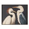 Image 1 : Moe's Two Cranes Framed Painting, RV: $280 - JQ-1043-37 - 34.0" W x 1.38" D x 26.0" H (Oops - refer 