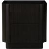 Image 1 : Moe's Povera Nightstand, Black, RV: $939 - JD-1064-02 - 20.0" W x 18.0" D x 20.0" H (Oops - refer to
