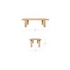 Image 3 : Moes -  Anders Large Dining Table - Natural (PP-1023-24-0) - 98" W Ã— 42" D Ã— 30"