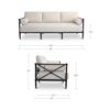 Image 2 : BNIB Moes - Willow Outdoor Sofa Cream (VV-1021-05)