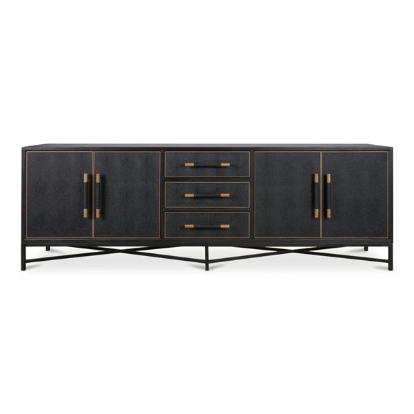 BNIB Moes - Mako Sideboard Large Black (VL-1061-02)