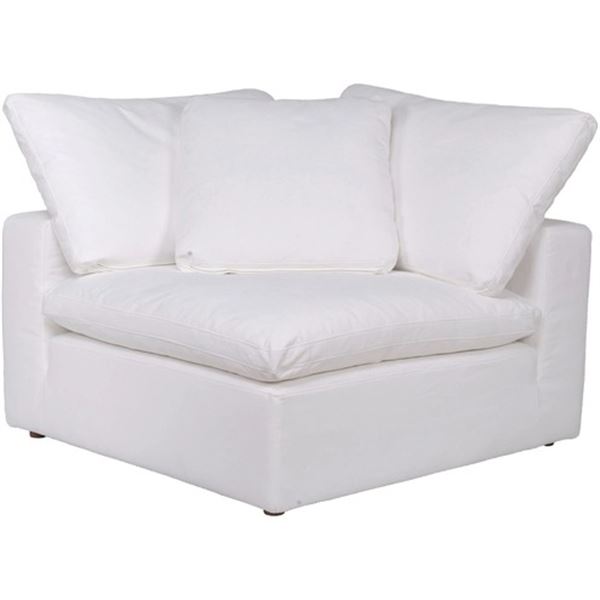 BNIB Moes - Clay Love Seat Livesmart Fabric White (YJ-1000-05)