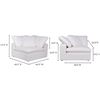 Image 2 : BNIB Moes - Clay Love Seat Livesmart Fabric White (YJ-1000-05)