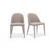 Image 3 : BNIB Moes - Burton Fabric Dining Chair Light Grey (YM-1001-26)