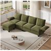 Image 3 : NIB - Green Comfy Cloud Couch Large Sofa for Living Room w/ Ottoman - SKU: USACOPN1087760-4