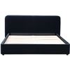 Image 1 : BNIB Moes - Samara Queen Bed Blue Velvet - Missing Slats (RN-1125-26)