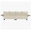 Image 4 : NIB White Comfy Cloud Couch Large Sofa for Living Room w/ 2 Ottomans - SKU: USACOPN1087759-3 -