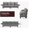 Image 3 : NIB - Gray Comfy Cloud Couch Large Sofa for Living Room - SKU: USACOPN1087761-2