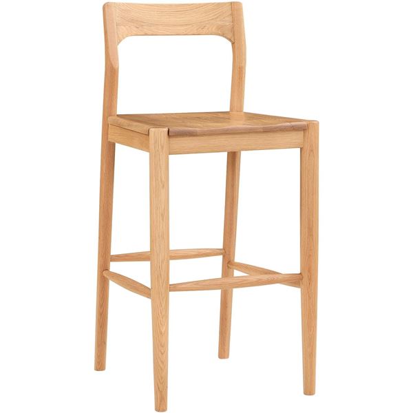 Moe's Owing Barstool, Oak, RV: $889 - BC-1125-24 - 19.5" W x 20.0" D x 42.0" H  (Oops - refer to lot