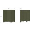 Image 4 : Moe's Garbo Screen, Deep Olive Lacquer, RV: $2659 - EW-1040-27 - 68.75" W x 1.18" D x 68.5" H (Oops 