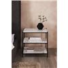 Image 1 : Moe's Trine Nightstand, White Marble, RV: $699 - FI-1102-18 - 22.0" W x 16.0" D x 23.0" H (Oops - re