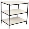 Image 3 : Moe's Trine Nightstand, White Marble, RV: $699 - FI-1102-18 - 22.0" W x 16.0" D x 23.0" H (Oops - re