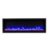 Image 2 : BNIB - Kennedy Fireplaces 60in Black Electric Fireplace - RV $1,499 (EFWM504)