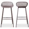 Image 3 : BNIB - Moe's - Set of 2 Piazza Outdoor Barstools Grey - RV $329 (QX-1004-15)