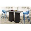 Image 2 : BNIB - Moe's - Set of 2 Piazza Outdoor Barstools Blue - RV $329 (QX-1004-26)