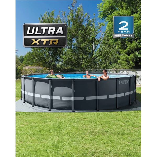 BNIB INTEX Ultra XTRÂ® Frame 20ft x 48in Round Above Ground Pool with Sand Filter Pump - RV $1,199.9