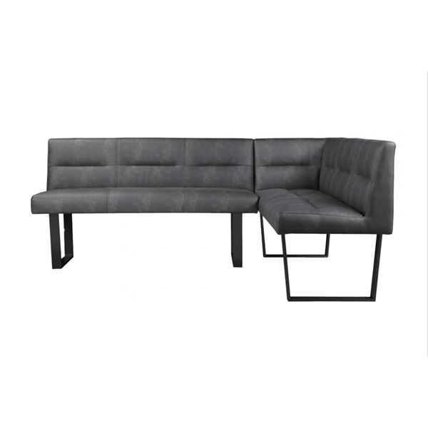 BNIB - Moe's Hanlon Corner Bench Dark Grey - RV $2,499 (ER-2066-25)