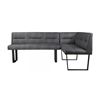 Image 1 : BNIB - Moe's Hanlon Corner Bench Dark Grey - RV $2,499 (ER-2066-25)
