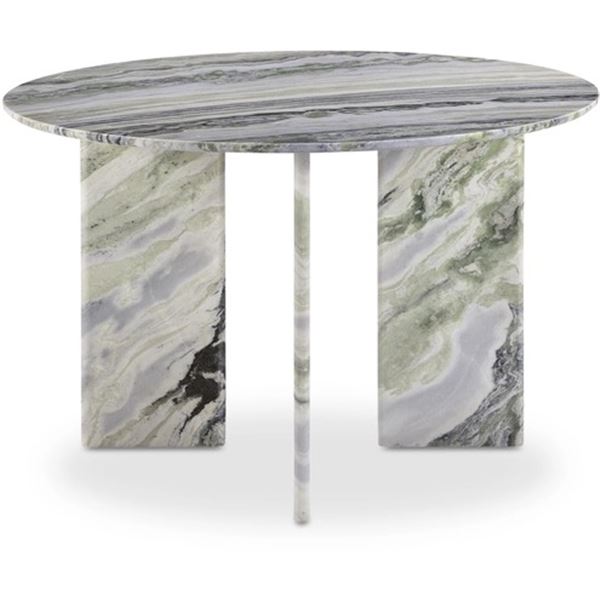 BNIB - Moe's Celia Round Dining Table with Panda Marble Top and Base - RV $4,999 (JD-1076-37) - 48in