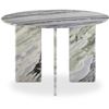 Image 1 : BNIB - Moe's Celia Round Dining Table with Panda Marble Top and Base - RV $4,999 (JD-1076-37) - 48in