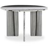 Image 2 : BNIB - Moe's Celia Round Dining Table with Panda Marble Top and Base - RV $4,999 (JD-1076-37) - 48in