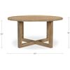 Image 3 : BNIB - Moe's Joel Dining Table Natural - RV $3,243.90 (JD-1101-24)
