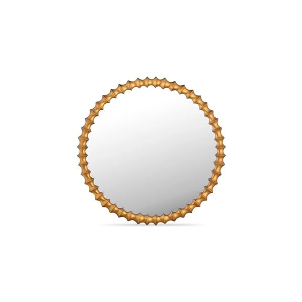 BNIB - Moe's - Whitby Mirror - Aged Brass - MSRP $989.00 - Item # QK-1029-43 - 36" W x 1" D x 36" H