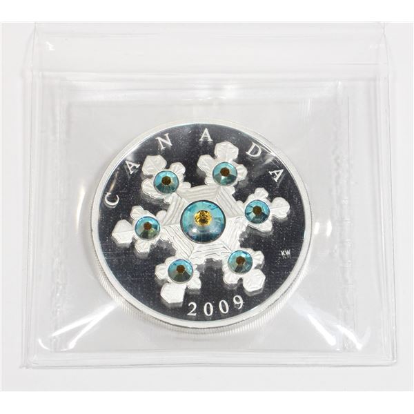 2009 CANADA $20 SWAROVSKI BLUE CRYSTAL