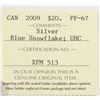 Image 3 : 2009 CANADA $20 SWAROVSKI BLUE CRYSTAL