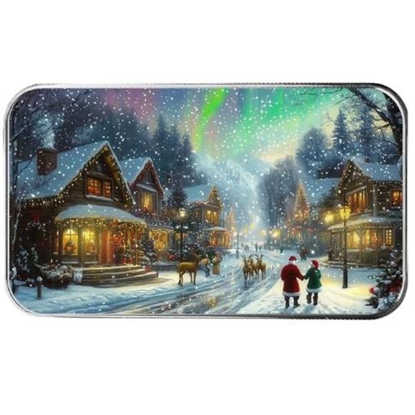 WINTER WONDERLAND 1 OZ SILVER COLOURIZED BAR