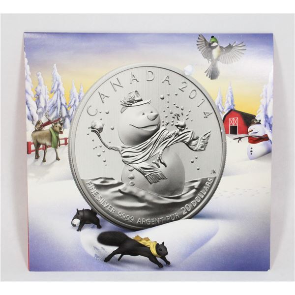 2014 CANADA $20 FOR $20 # 14 SNOWMAN 1/4 OZ