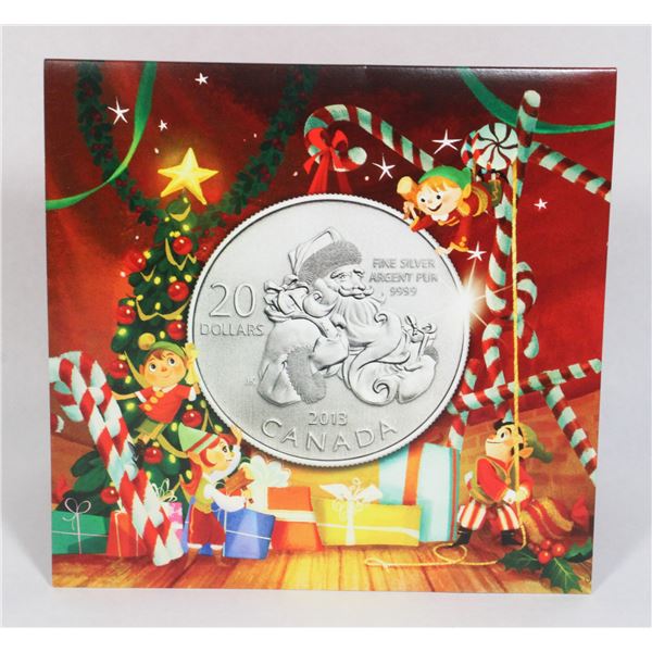 2013 CANADA $20 FOR $20 #10 SANTA 1/4 OZ FINE