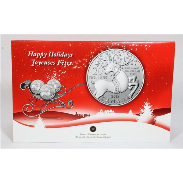 2012 CANADA $20 FOR $20 #6 MAGICAL REINDEER 1/4