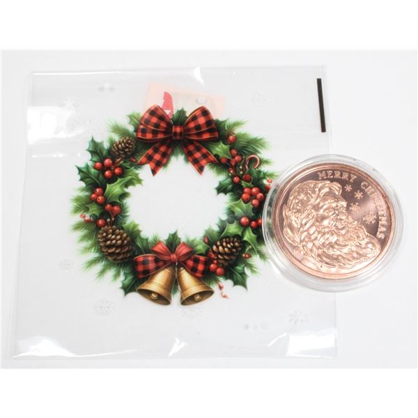SANTA GSM 1 OZ .999 FINE COPPER
