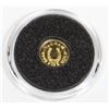 Image 1 : 1/4 G .9999 FINE GOLD LUCKY HORSE SHOE ROUND