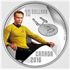 Image 1 : 2016 CANADA $10 STAR TREK CAPTAIN KIRK 1/2 OZ FINE