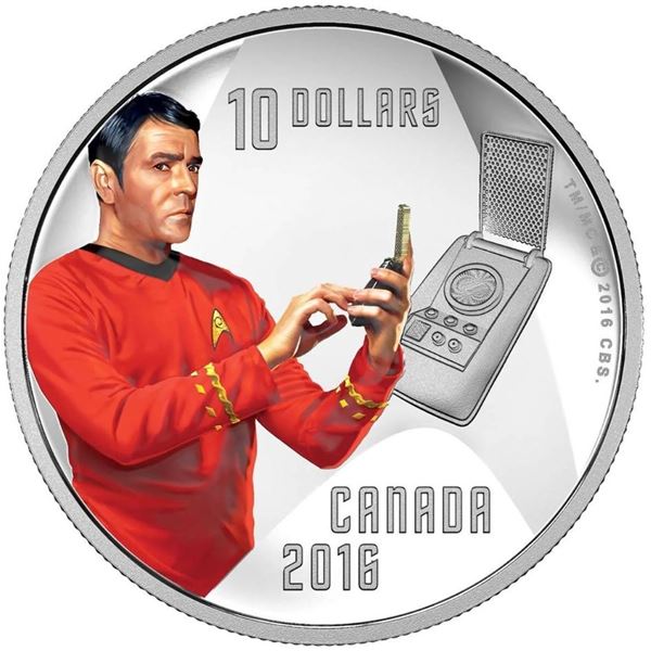 2016 CANADA $10 STAR TREK - SCOTTY 1/2 OZ FINE