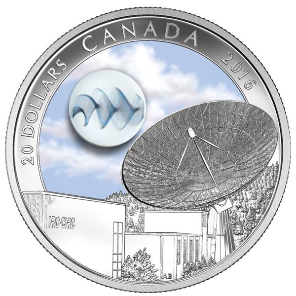 2016 CANADA $20 THE UNIVERSE GLOW-IN -THE -DARK
