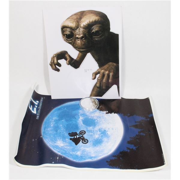 E.T 40TH ANNIVERSARY 2022 1 OZ PURE SILVER BU COIN