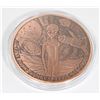 Image 6 : 5 OZ .999 FINE COPPER ROUND. COLOURIZED ALIEN.