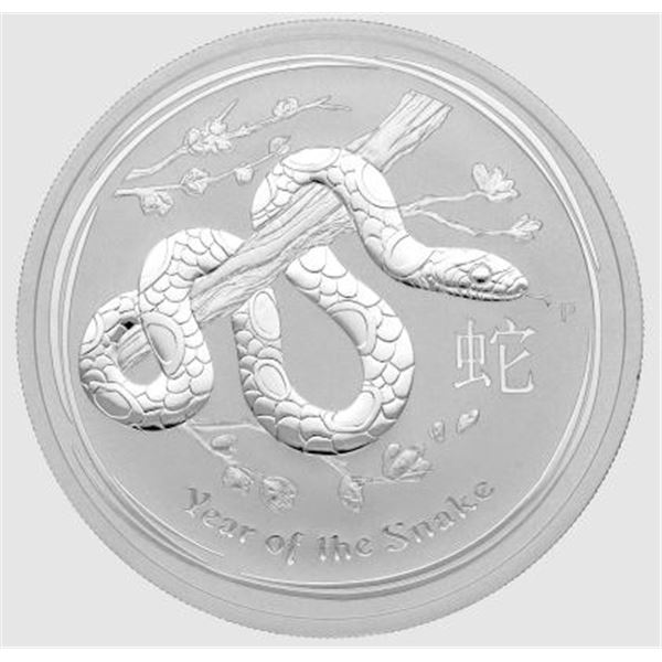10 OZ. 2013 LUNAR YEAR OF THE SNAKE SILVER COIN