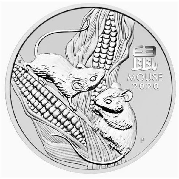 2 OZ. 2020 LUNAR YEAR OF THE MOUSE SILVER COIN