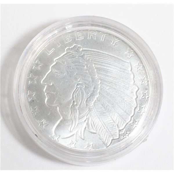 1/4 OZ INCUSE INDIAN FRACTIONAL SILVER ROUND