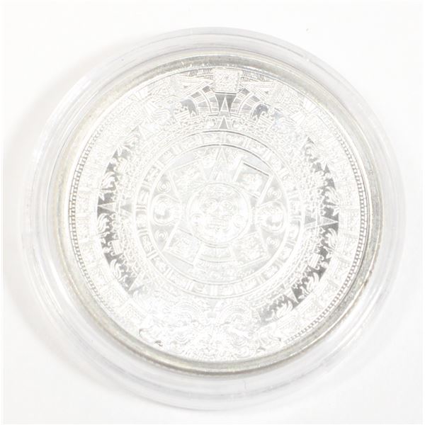 1/4 OZ AZTEC CALENDAR FRACTIONAL SILVER ROUND